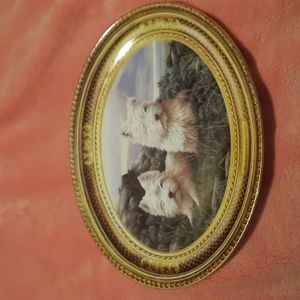 Franklin Mint white Highland Terriers